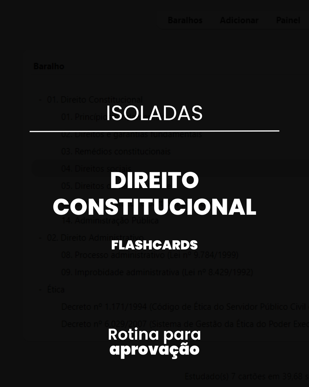 flashcards para concursos públicos ANKI