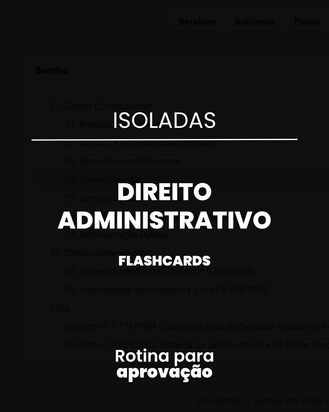 flashcards para concursos públicos ANKI